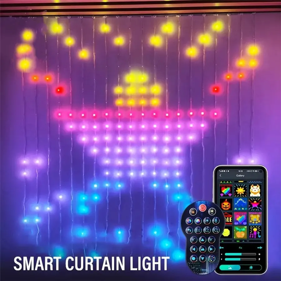 Lighting Decor For Wedding - RGB IC สมาร์ท APP ควบคุมคริสต์มาส Garland