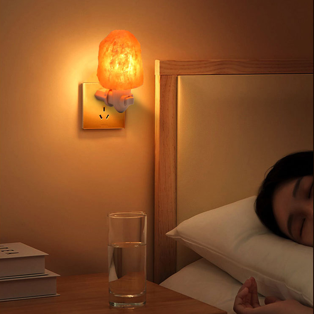 Decor Lighting Uk - ไฟกลางคืน LED D5 รูปทรงเกลือหิมาลัย ตกแต่งบ้าน ข้างเตียง