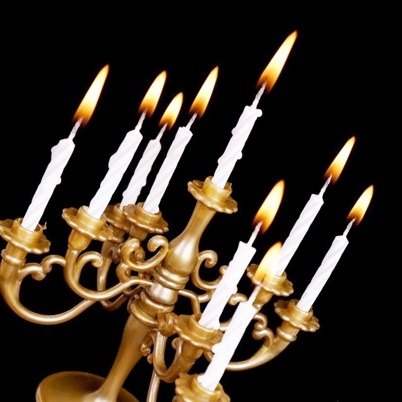 Candle Holder Set - ชุดเทียนและเชิงเทียน 9 ชิ้น/ชุด ปี 2026 สำหรับตกแต่งเค้กวันเกิด