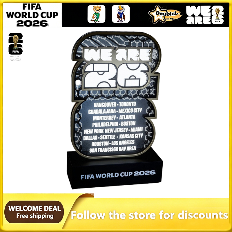 Decor Lighting Fans - โคมไฟ LED 3 มิติ รูปเมืองจัดการแข่งขันฟุตบอลโลก FIFA