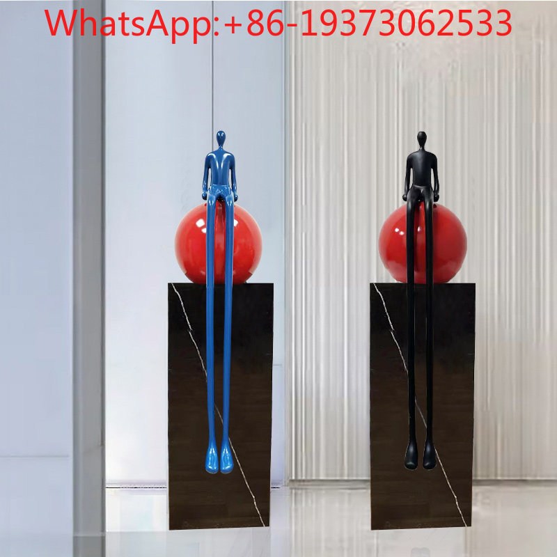 Lighting Decor - ของตกแต่งพื้นนุ่มสำหรับสำนักงานขาย สไตล์หรูหราเบาๆ สร้างสรรค์ รูปตัวละครขาเรียวยาวแบบนามธรรมระดับไฮเอนด์