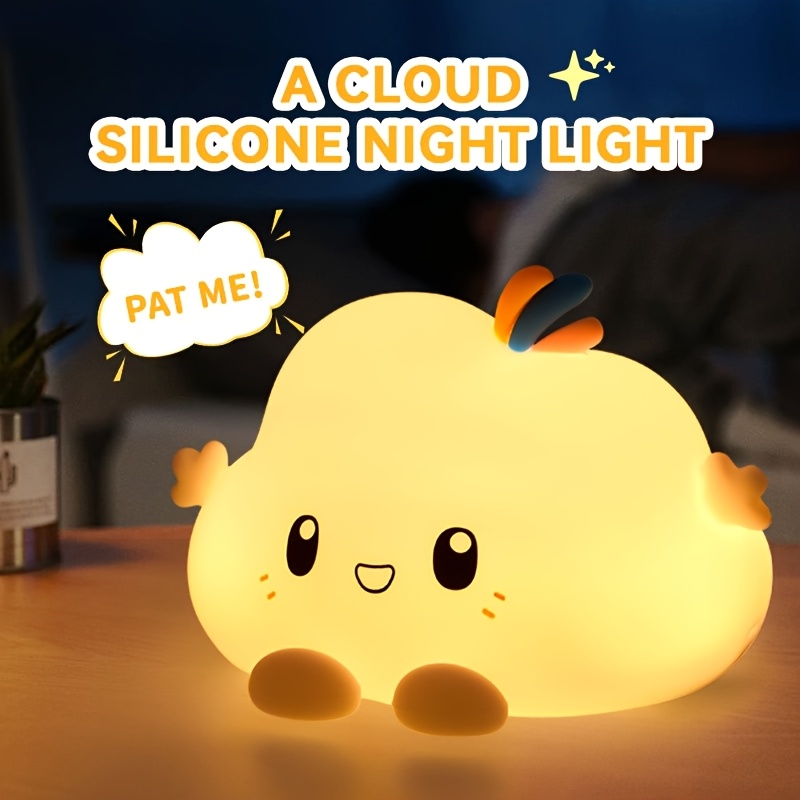 Lighting Decor - ไฟกลางคืนแบบคลาวด์, ระบบควบคุมการหรี่แสงแบบสัมผัส, การชาร์จและการตั้งเวลา, สำหรับการตกแต่งบ้าน, ตัวเลือกของขวัญที่สมบูรณ์แบบ