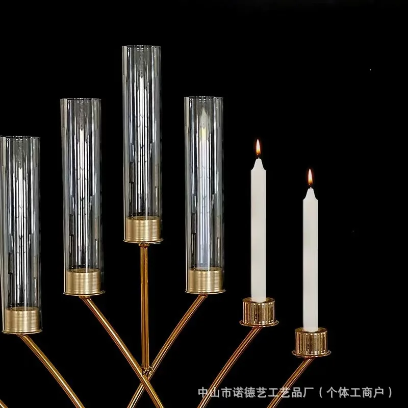 Lighting Decor For Wedding - เชิงเทียนตกแต่งบ้านสไตล์โมเดิร์นเรียบหรู รุ่น TQH7.3 สำหรับตกแต่งงานแต่งงาน สถานที่จัดงาน โรงแรม
