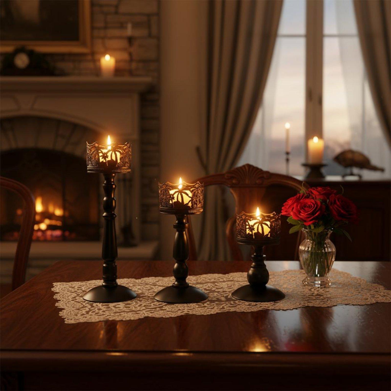 เชิงเทียนเหล็ก ชุดเชิงเทียนโลห - Candle Holder Set บทวิจารณ์และราคา