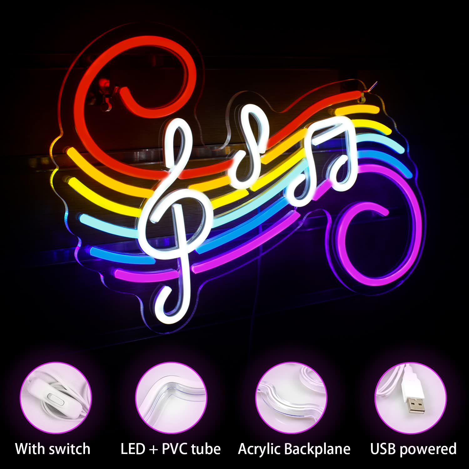 ป้ายไฟนีออนรูปโน้ตดนตรี ปรับแต - Lighting Decor For Wedding บทวิจารณ์และราคา