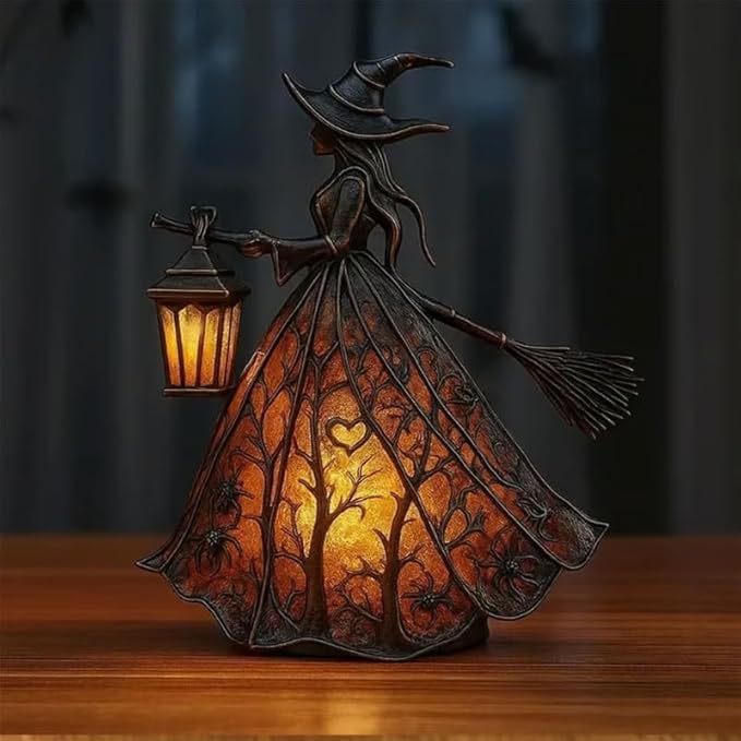 โคมไฟตั้งโต๊ะเรซินรูปแม่มดพร้อ - Lighting Decor บทวิจารณ์และราคา