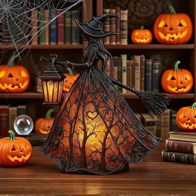 โคมไฟตั้งโต๊ะเรซินรูปแม่มดพร้อ - Lighting Decor บทวิจารณ์และราคา