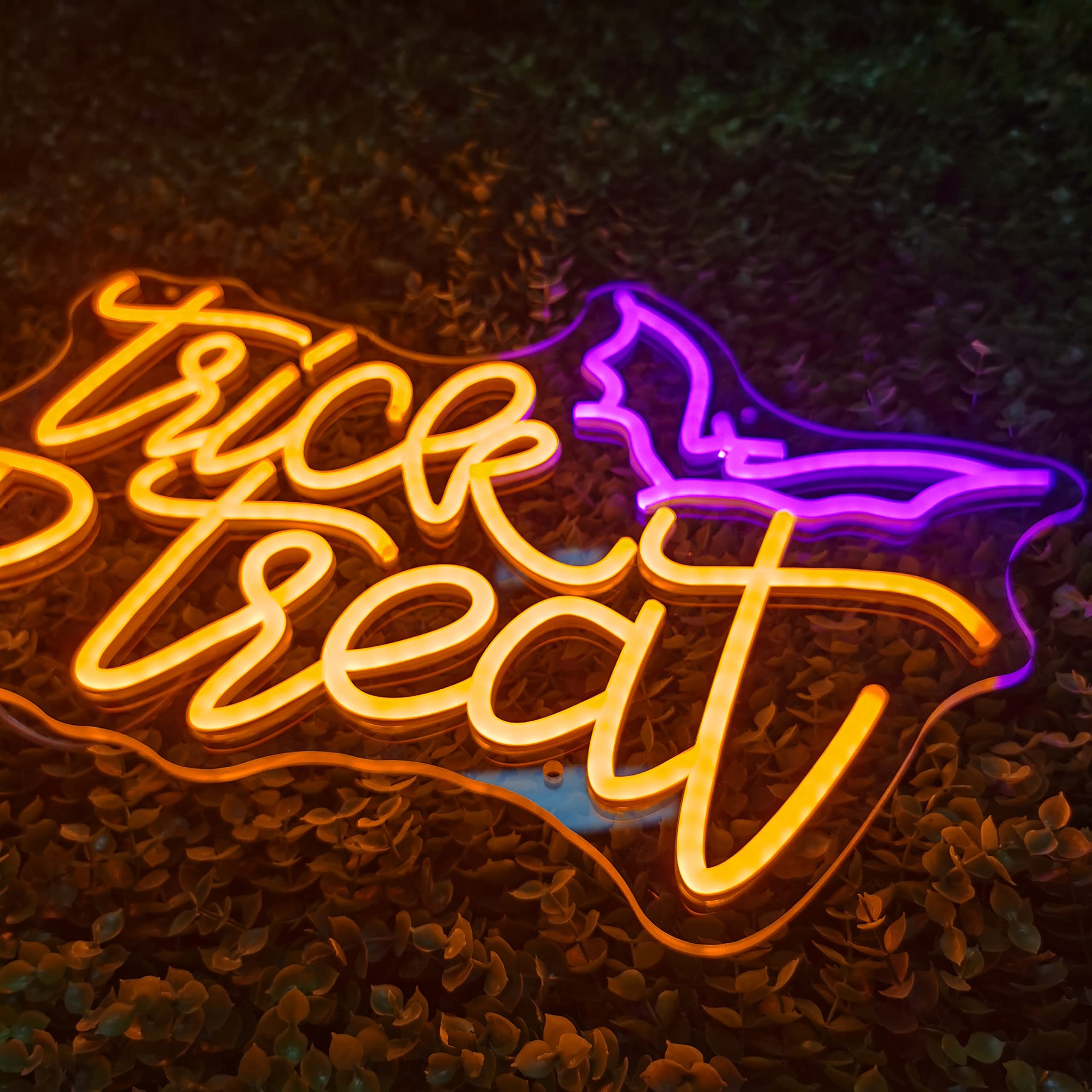 ป้ายไฟนีออน Trick or Treat สำห - Home Decor Lighting Tricks บทวิจารณ์และราคา