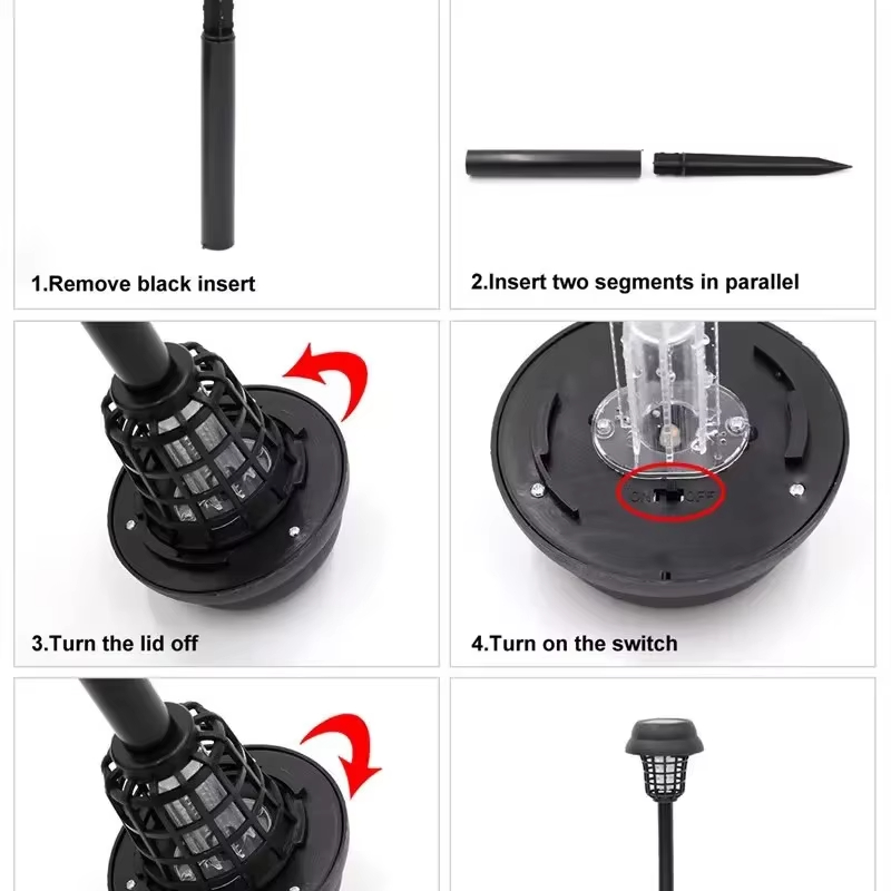 โคมไฟกำจัดยุงกลางแจ้งพลังงานแส - Lighting Bug Decor บทวิจารณ์และราคา