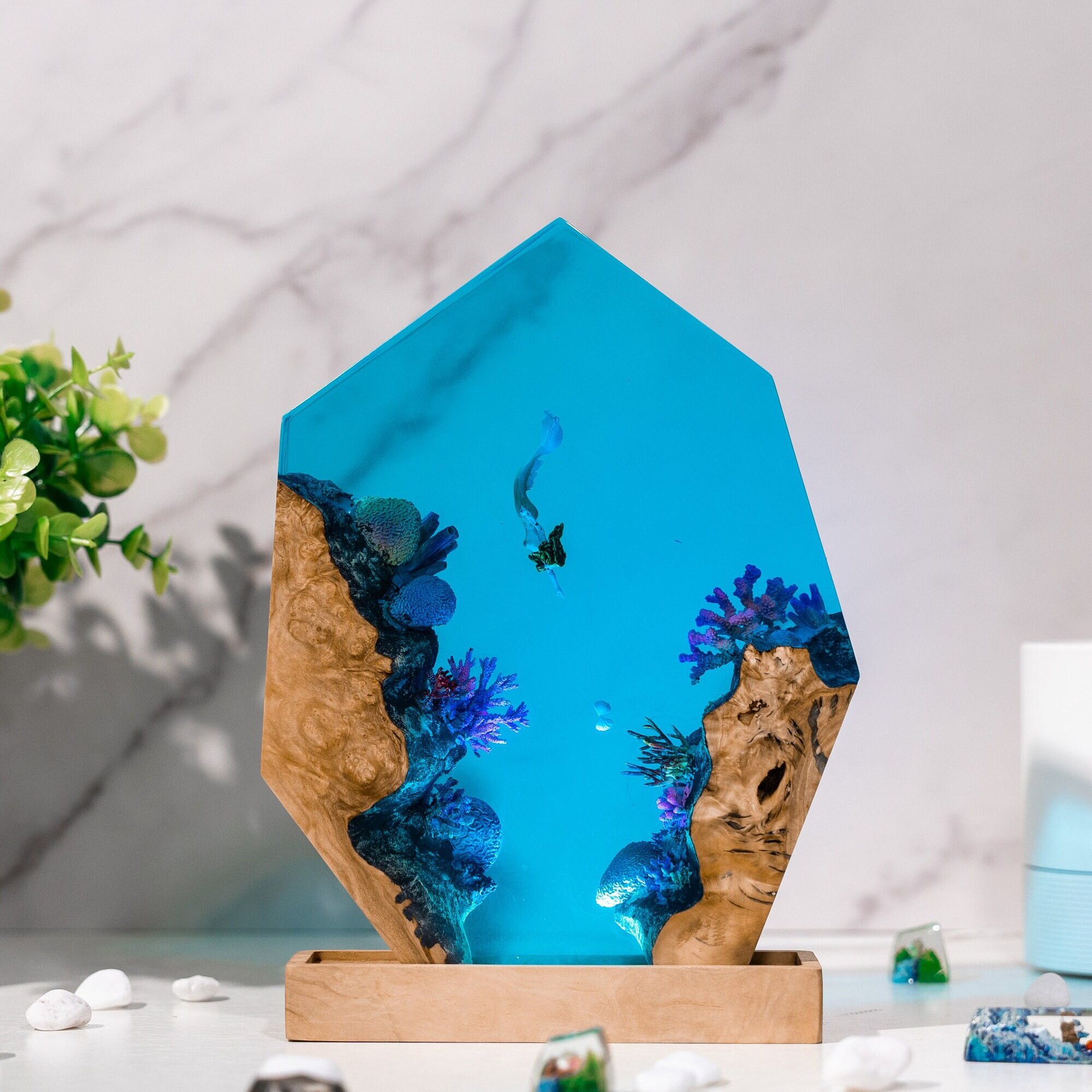 โคมไฟเรซิ่นแบบกำหนดเอง โคมไฟตั - Lighting World Decor บทวิจารณ์และราคา