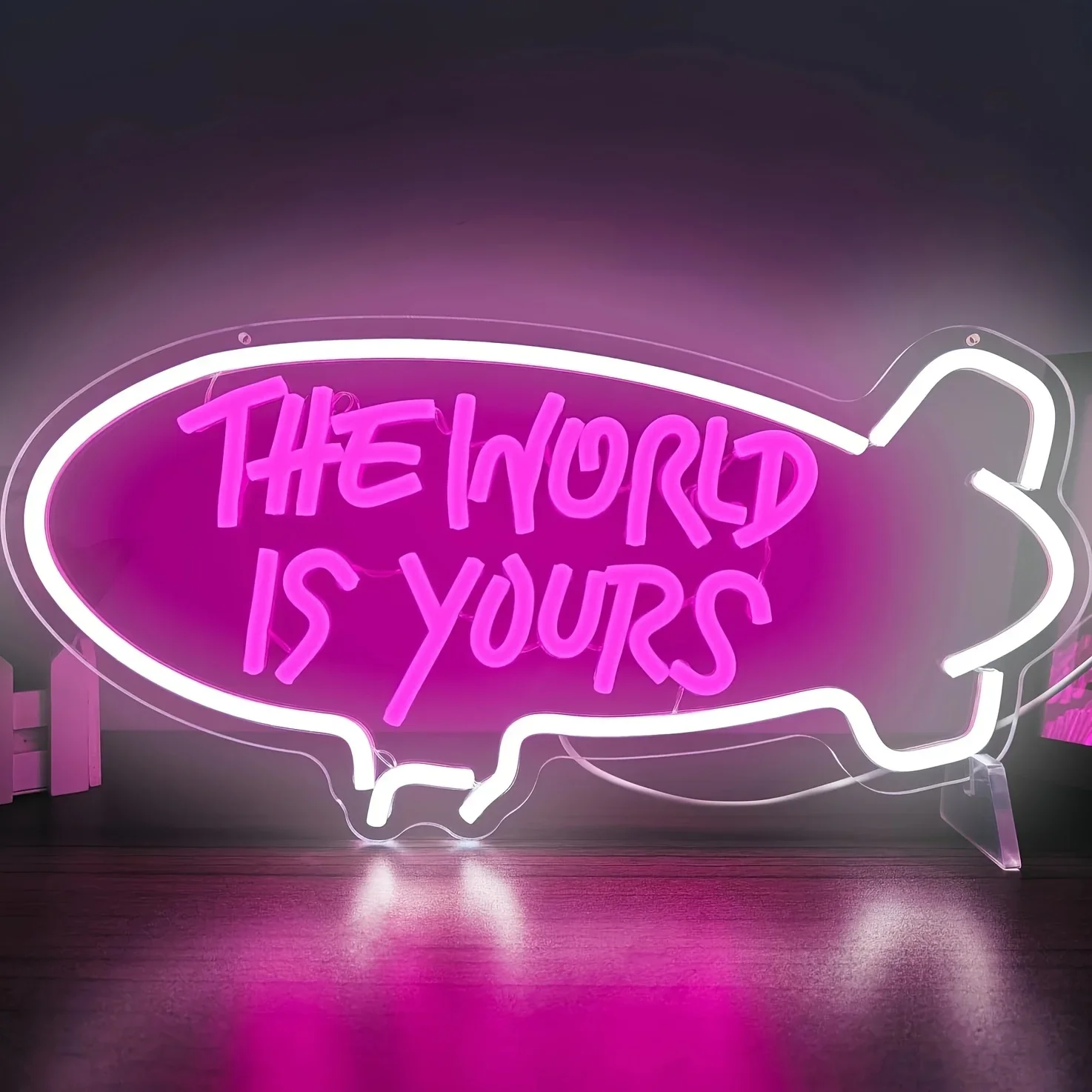 ป้ายไฟนีออน The World Is Yours - Lighting World Decor บทวิจารณ์และราคา
