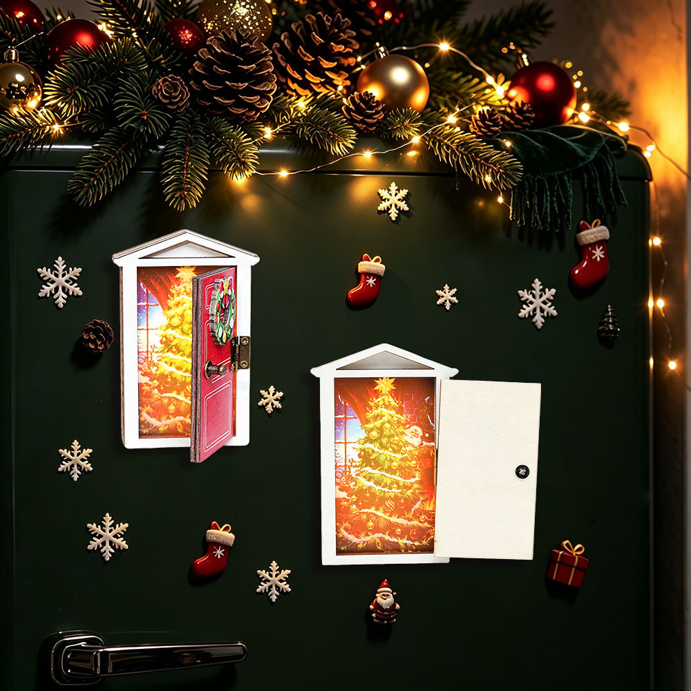 สติ๊กเกอร์ติดตู้เย็นไม้เรืองแส - Santa'S Elves Holiday Lighting & Decor Llc บทวิจารณ์และราคา