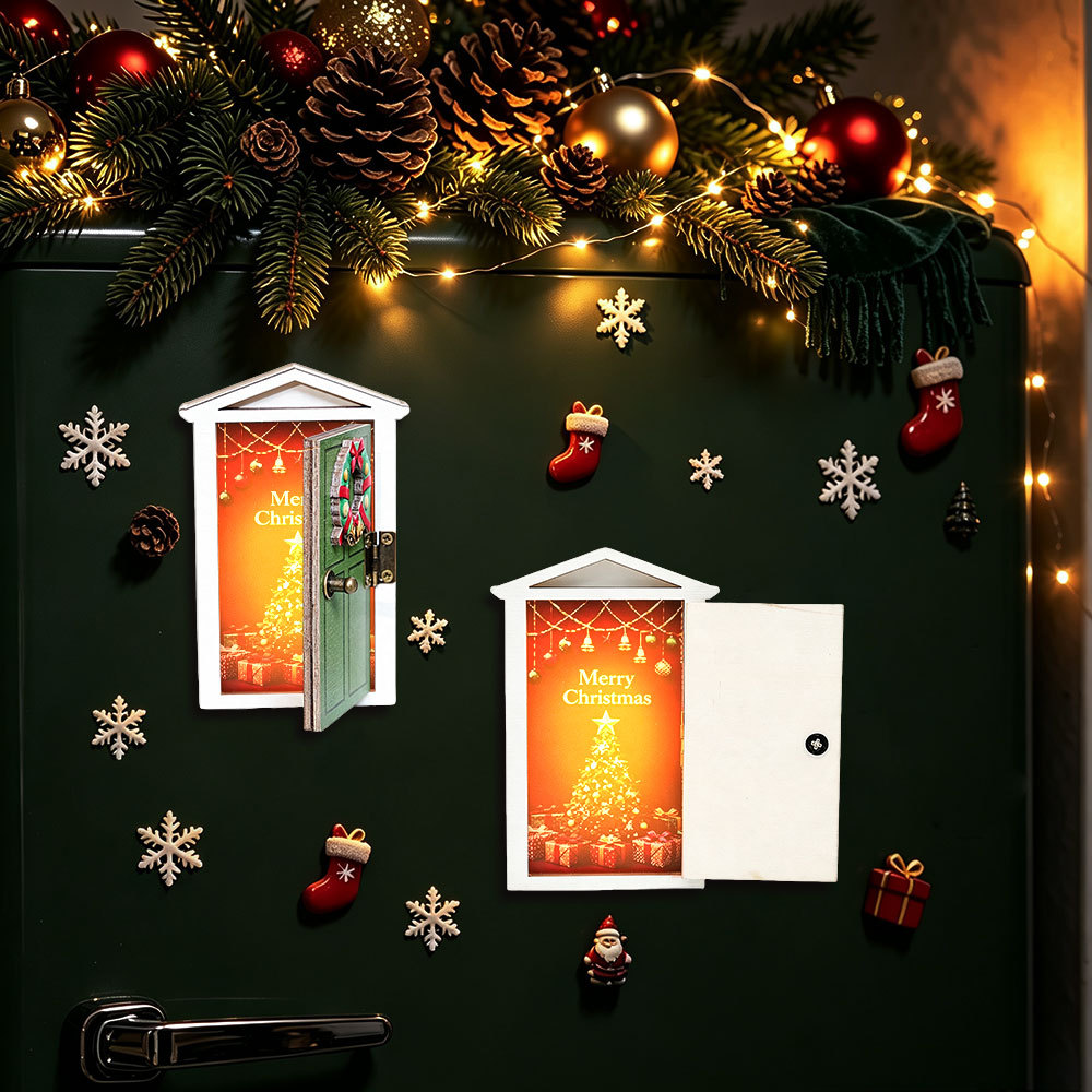 สติ๊กเกอร์ติดตู้เย็นไม้เรืองแส - Santa'S Elves Holiday Lighting & Decor Llc บทวิจารณ์และราคา
