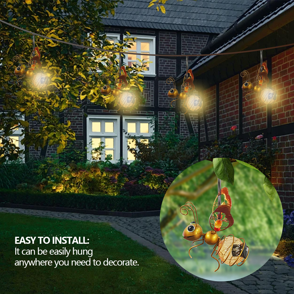 รูปปั้นแมลงเหล็กพลังงานแสงอาทิ - Lighting Bug Decor บทวิจารณ์และราคา