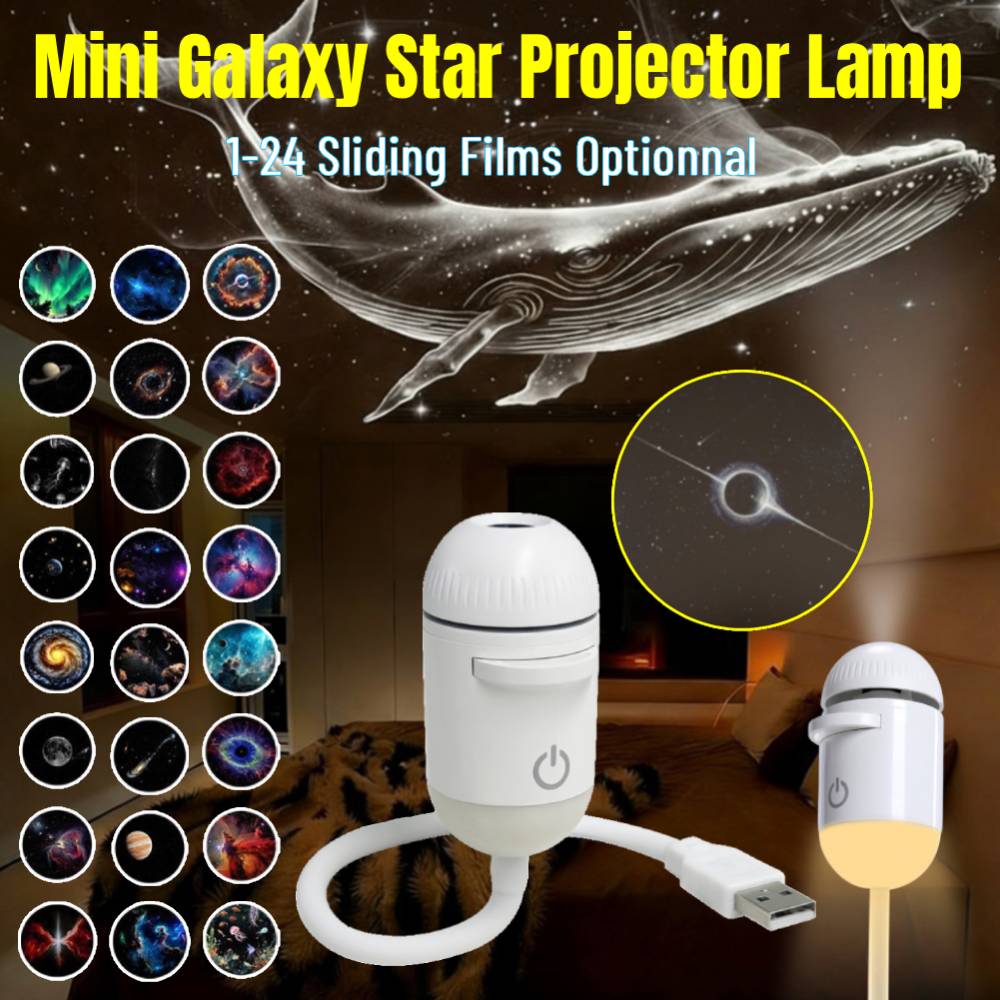 โปรเจคเตอร์ไฟกลางคืนมินิ กาแล็ - Star Projector Night บทวิจารณ์และราคา