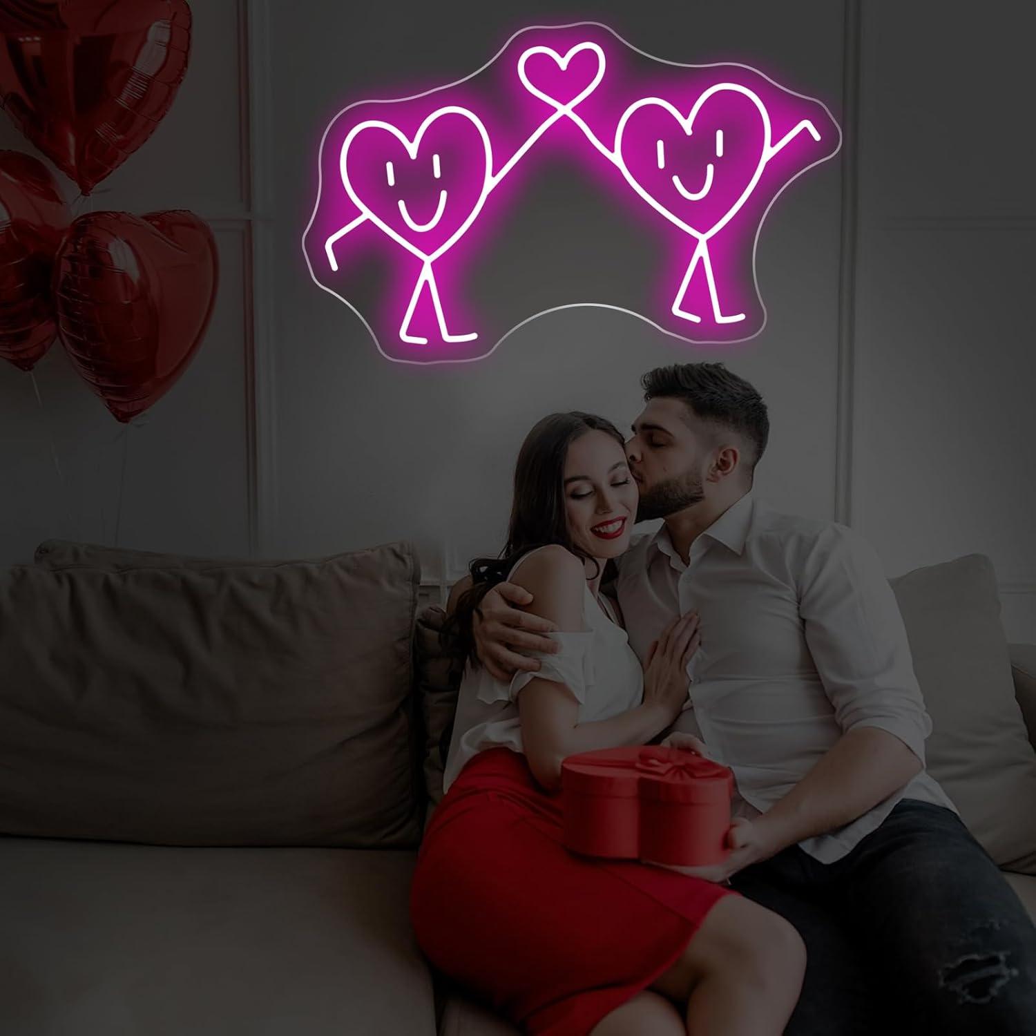 ป้ายไฟนีออนรูปหัวใจ ไฟ LED ปรั - Lighting Decor For Wedding บทวิจารณ์และราคา