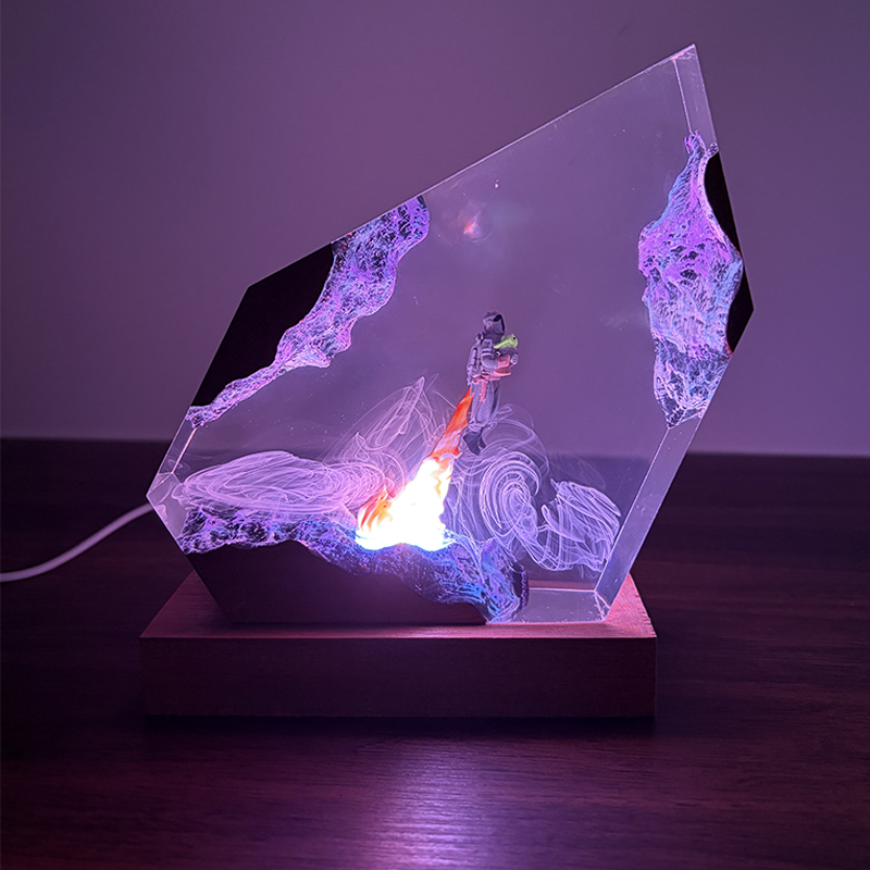 โคมไฟตั้งโต๊ะเรซิ่นรูปทรงอนิเม - Lighting Decor For Wedding บทวิจารณ์และราคา