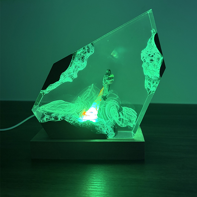 โคมไฟตั้งโต๊ะเรซิ่นรูปทรงอนิเม - Lighting Decor For Wedding บทวิจารณ์และราคา
