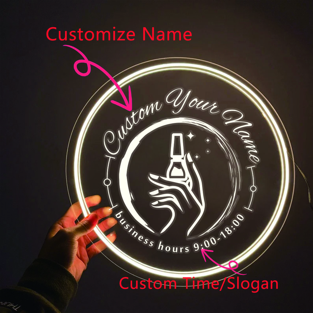 1PC รอบรูปร่างเล็บ Theme ส่วนบ - Lighting Decor For Wedding บทวิจารณ์และราคา