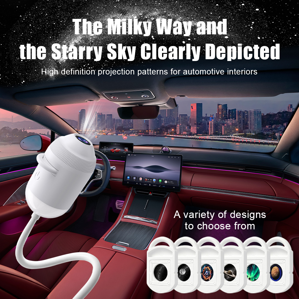 ไฟโปรเจคเตอร์ดาว USB สำหรับรถย - Star Projector Night บทวิจารณ์และราคา