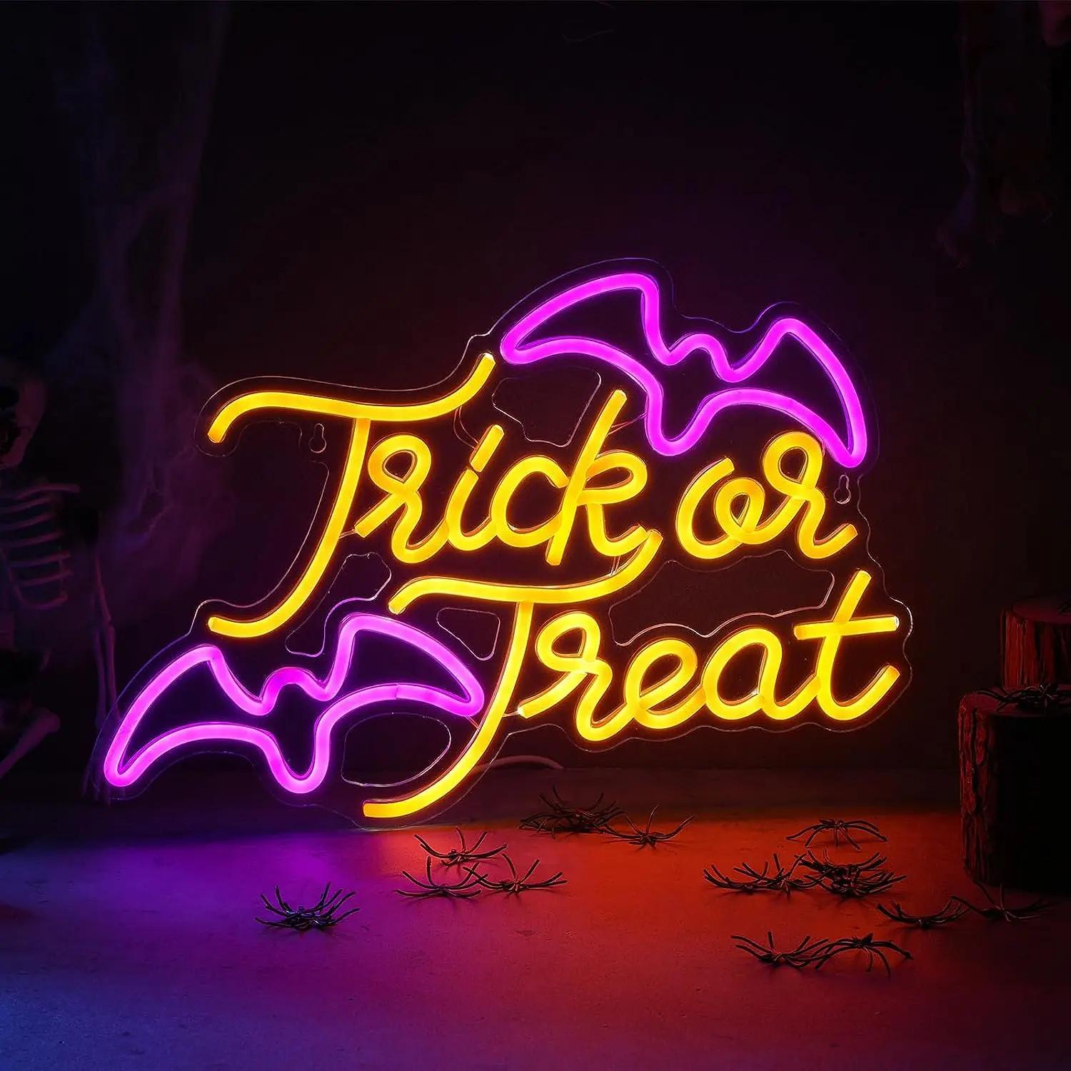 ไฟนีออนรูปค้างคาว Trick or Tre - Home Decor Lighting Tricks บทวิจารณ์และราคา